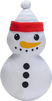 Produktbild von Beeztees Hundespielzeug Xmas Schneemann Plüsch weiß