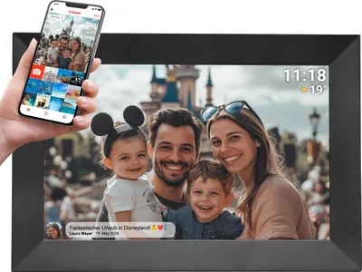 Produktbild von Denver PFF-1024 10,1″ Frameo WLAN Bilderrahmen mit IPS & App