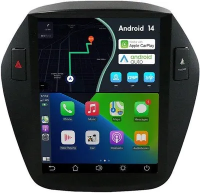 Obrázek produktu pro Autorádio pro model i30 (2017-2018) | 14" GPS navigace | Rádio s DAB, 4G, Wi-Fi, DSP a ovládáním z volantu | Kamera | 2 DIN, 9,7 palců