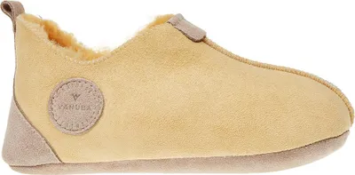 Produktbild von Vanuba Kinder Hausschuhe Oxford in Gr. 24-34 und 4 Farben | Handgefertigt Hüttenschuhe aus natürlichem Lammfell