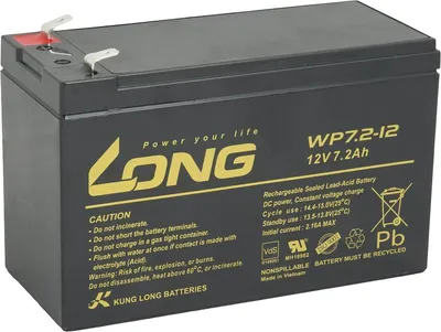Produktbild von Baterie Avacom Long 12V 7,2Ah olověný akumulátor F2