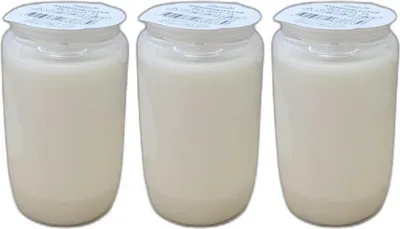 Produktbild von 3 x Grablicht Öllicht weiss 9,5 x 5cm 165gr