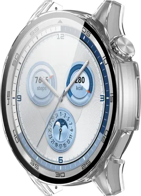 Image de Étui en plastique pour Huawei Watch GT 5 46 mm + verre de protection transparent