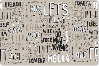 Produktbild von MuchoWow® Schreibtischunterlage Zitate - Kinder - Worte - Sprichwörter - Baby - Jungen - Mädchen 60x40 cm - XXL Mauspad - Großes Mauspad