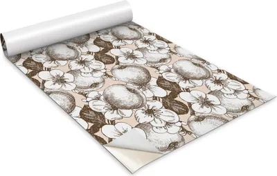 Immagine prodotto di Pellicola autoadesiva per mobili - pellicola decorativa - mobili da tavolo - tagliabile su misura - astrazione marrone - 100 x 50 cm
