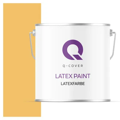 Produktbild von Latexfarbe  5 L Honiggelb Innenfarbe Wandfarbe Deckenfarbe Klasse 3 Mattfarbe Scheuerfest Hohe Deckkraft