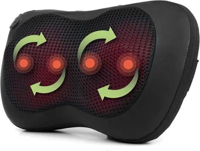 Productafbeelding van Famanu Shiatsu massagekussen met warmtefunctie - Voor een diepe massage van rug en nek