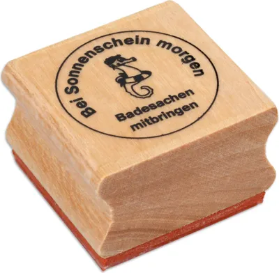 Produktbild von Betzold Stempel Badesachen mitbringen, 5 Stück, Setgröße: 5 Stück