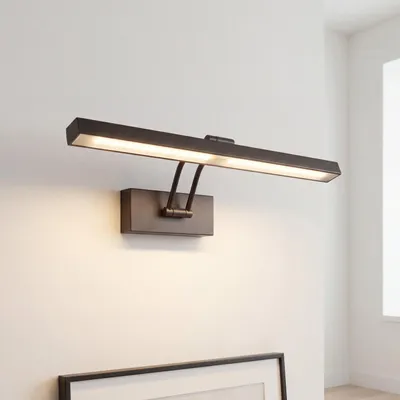 Produktbild von LED Bilderleuchte Schwarz Aluminium verstellbar 3000 K 40,5 cm Bilderlampe Wandleuchte Wohnzimmer