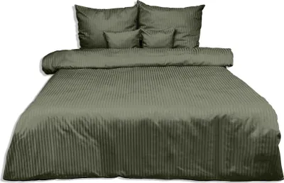 Produktbild von Bettwäsche, Damast, 100% Baumwolle, hohe Qualität 160x200 Grün