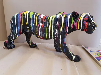 Image de Designer Abstract Figure Figures modernes Décoration Lion Sculptures de jardin Nouveau