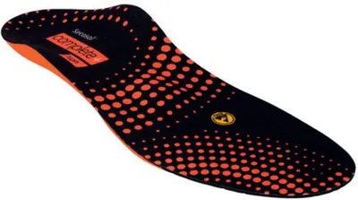 Produktbild von Uvex Komfortfußbett Secosol Complete+ high, 43, Unisex, Erwachsener, ESD-Einlage, Schwarz, Orange, Punktmuster, Hoch