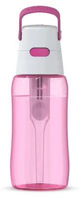 Zdjęcie produktu dla Butelka filtrująca Dafi SOLID 0,5 l flamingowa barwiony zbiornik z filtrem