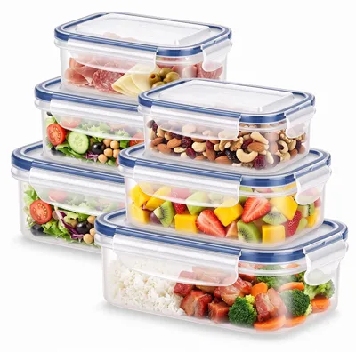 Aufbewahrungsboxen, 6 Stück, rechteckig, 0,79 kg