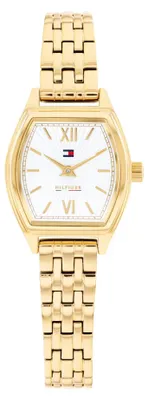 Produktbild von Tommy Hilfiger Zwei-Zeiger-Quarzwerk-Uhr Goldfarben mit Goldfarben Edelstahlarmb