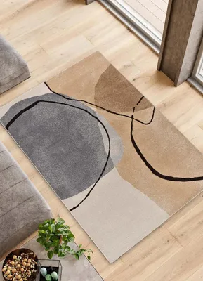 Produktbild von ATTICGO Kurzflorteppich LESSIA Abstrakt in Beige/Grau, 160x230 cm