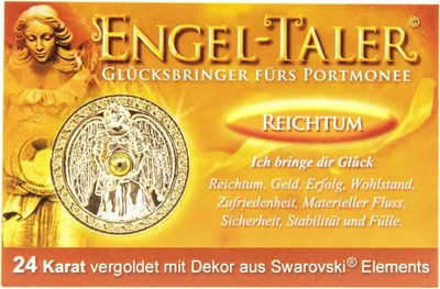 Obrázok produktu pre Anjelský talizman - Bohatstvo pozlátený 24 karátovým zlatom