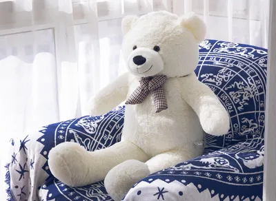 Image de Ours en peluche, 100 cm, blanc, pour chambre d'enfant