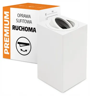 Obrázek produktu pro Elektrosalon Stropní bodové otočné svítidlo hliníkové bílé