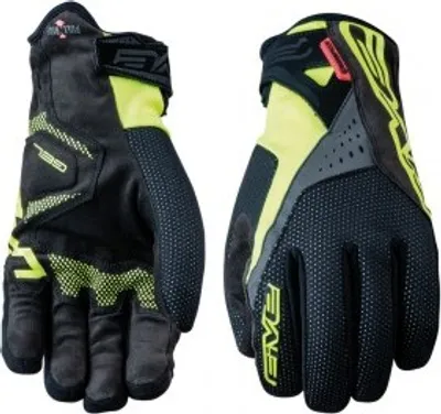 Produktbild von Handschuh Five Gloves Winter WP WARM schwarz/gelb fluo, Gr. XL / 11, Unisex