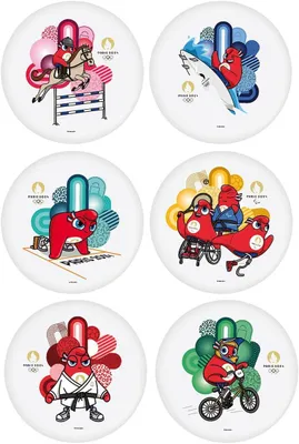 Imagen del producto de Juego de platos para picnic, de 6 piezas, 20 cm, de colores variados, reutilizable, ideal para jardín y camping