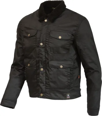 Zdjęcie produktu dla Woskowana kurtka motocyklowa Merlin Millington D3O, czarna, L