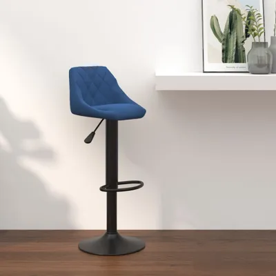 Produktbild von Hochwertig Barhocker Blau Samt  335342