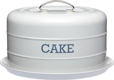 Zdjęcie produktu dla KitchenCraft - Pojemnik na ciasto Pudełko na ciasto szare LNCTGRY