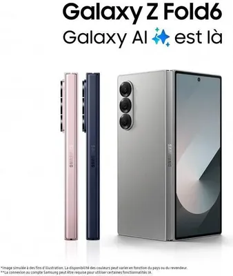Obrázek produktu pro Samsung Galaxy Z Fold6 , 19,3 cm (7.6"), 12 GB, 512 GB, 50 MP, Android 14, Stříbrná
