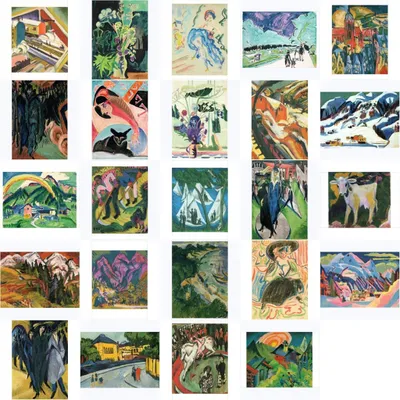 Produktbild von Kunstkarten-Komplett-Set Ernst Ludwig Kirchner