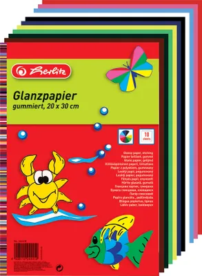 Produktbild von Herlitz Glanzpapier 200 x 300 mm Inhalt: 10 Blatt