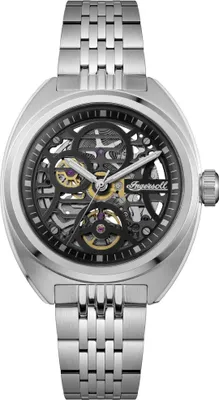Produktbild von INGERSOLL Herrenuhr Automatikuhr silber / schwarz onesize Herren 44 mm I16901, I16902
