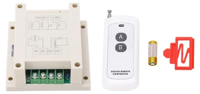 Obrázok produktu pre Modul riadenia jednosmerného motora 10 A, ovládač pre jazdu dopredu a dozadu s diaľkovým ovládaním, 12–24 V DC