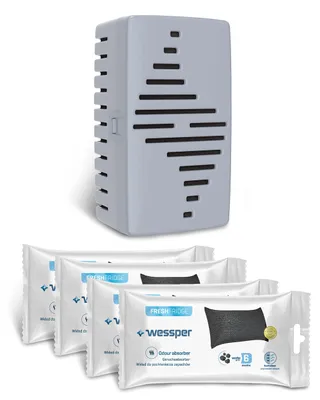 Immagine prodotto di Neutralizzatore di odori per frigorifero Wessper, con 4 confezioni di ricambio