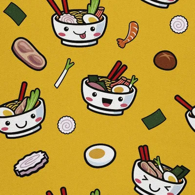 Obrázok produktu pre OUTDOOR DEKOSTOFFE OXFORD - motív japonského jedla