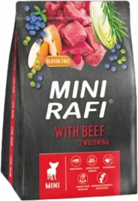 Immagine prodotto di RAFI Mini cibo secco per cani con manzo 3 kg DOLINA NOTECI