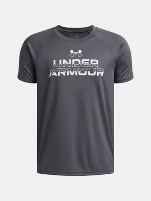 Obrázek produktu pro Under Armour Ua Tech Split Wordmark Ss - castlerock, Velikost:S