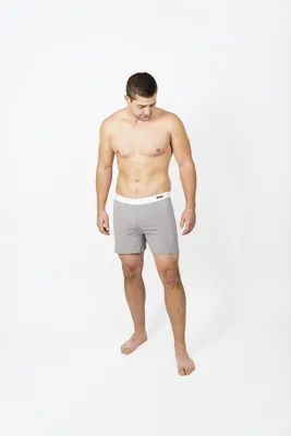 Produktbild von Mioora Herren-Schlafboxershorts LUXURY grau S
