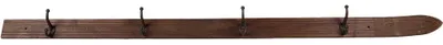 Produktbild von Clayre & Eef Wandgarderobe 4 Haken 170x8x12 cm Braun Holz