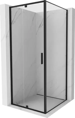 Obrázek produktu pro Mexen Exo sprchový kout s otočnými dveřmi 90 x 90 cm, transparentní, černý - 819-090-090-70-00
