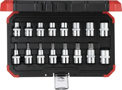Produktbild von GEDORE red R68003016 Steckschlüssel-Satz 1/2" TX E10-24T30-70 16-teilig, 3300009
