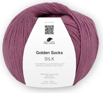 Produktbild von Pro Lana Golden Socks - Silk Farbe: 44 pflaume