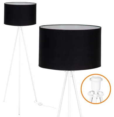 Produktbild von Cerlux Trigni Stehleuchte LED Dreibein Weiß-Schwarz
