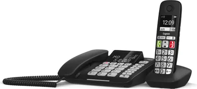 Produktbild von Gigaset DL780 Plus, Analoges/DECT-Telefon, Kabelloses Mobilteil, Freisprecheinrichtung, 99 Eintragungen, Anrufer-Identifikation, Schwarz