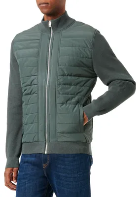 Produktbild von s.Oliver Herren Strickjacke mit Steppung GREEN XXL