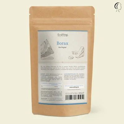 Produktbild von Borax - 99,9% Reinheit (Natriumtetraborat) - Nachfüllpack 380g