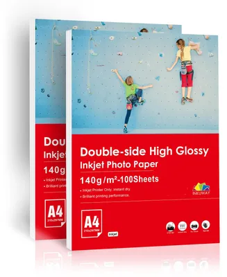 Fotopapier A4 glänzend 140 g/m² 200 Blatt beidseitig bedruckbar