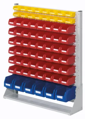 Produktbild von Systemeinheit, beidseitig, Anzahl Kästen: 84xGr. 6, BxTxH 1000x430x1100 mm, RAL 7035 lichtgrau