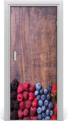 Produktbild von Tulup Türaufkleber 85x205 cm Dekorative Aufkleber Selbstklebend Wasserdichte Tapete Abnehmbar Schlafzimmer Wohnzimmer Wohnkultur - Beeren