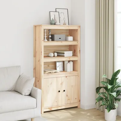 Produktbild von vidaXL Highboard 80x35x154 cm Massivholz Kiefer